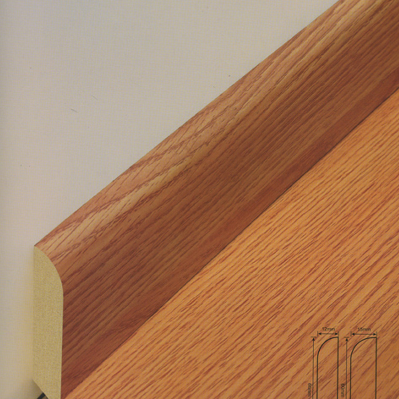 Rodapé laminado sem formaldeído para decoração lateral de parede Rodapé laminado sem formaldeído para decoração lateral de parede