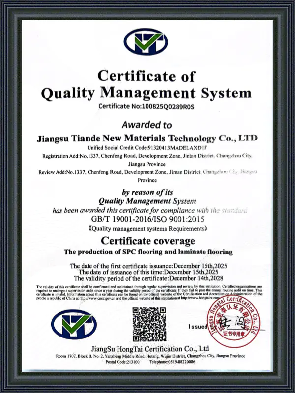 Certificado de Sistema de Gestão Ambiental